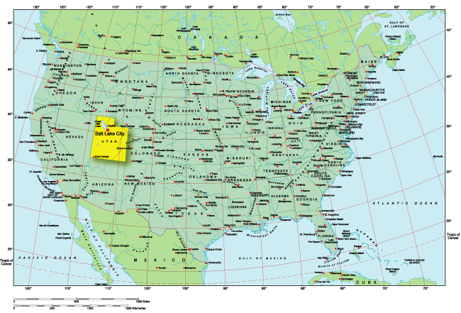 Landkarte USA
